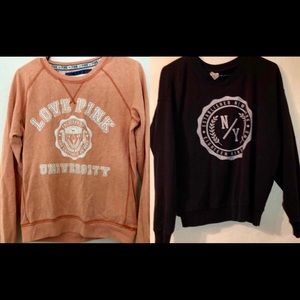 VS Pink and Abercrombie and Fitch Crewneck Bundle